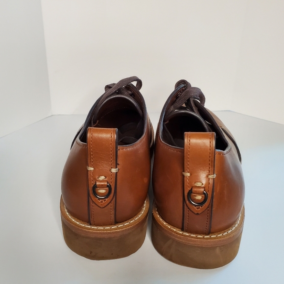 COACH Mens Derby Brown Leather, Laced Shoe, Size 9.5 - Picture 4 of 11